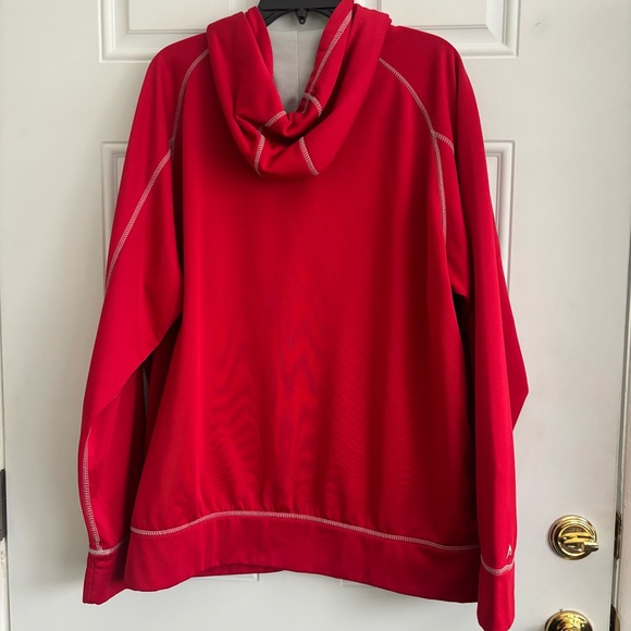 Antigua Atlanta Falcons Red Nylon/Fleece Lined Hooded Zip-Up, Size XL - Picture 7 of 10